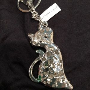Killarney Crystal Cat keychain with crystals